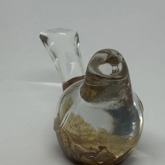 Unique Resin Elegant Bird Figurine - Brown and Clear - Picture 11 of 12